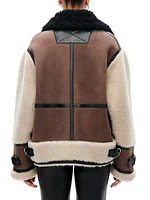 Celeste Shearling Biker Jacket