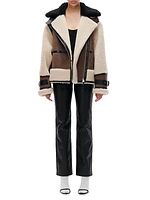 Celeste Shearling Biker Jacket