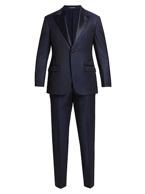 Tonal Single-Button Virigin Wool Tuxedo