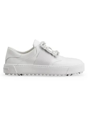 Viv Golf Embellished-Buckle Slip-On Sneakers