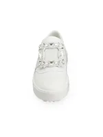 Viv Golf Embellished-Buckle Slip-On Sneakers