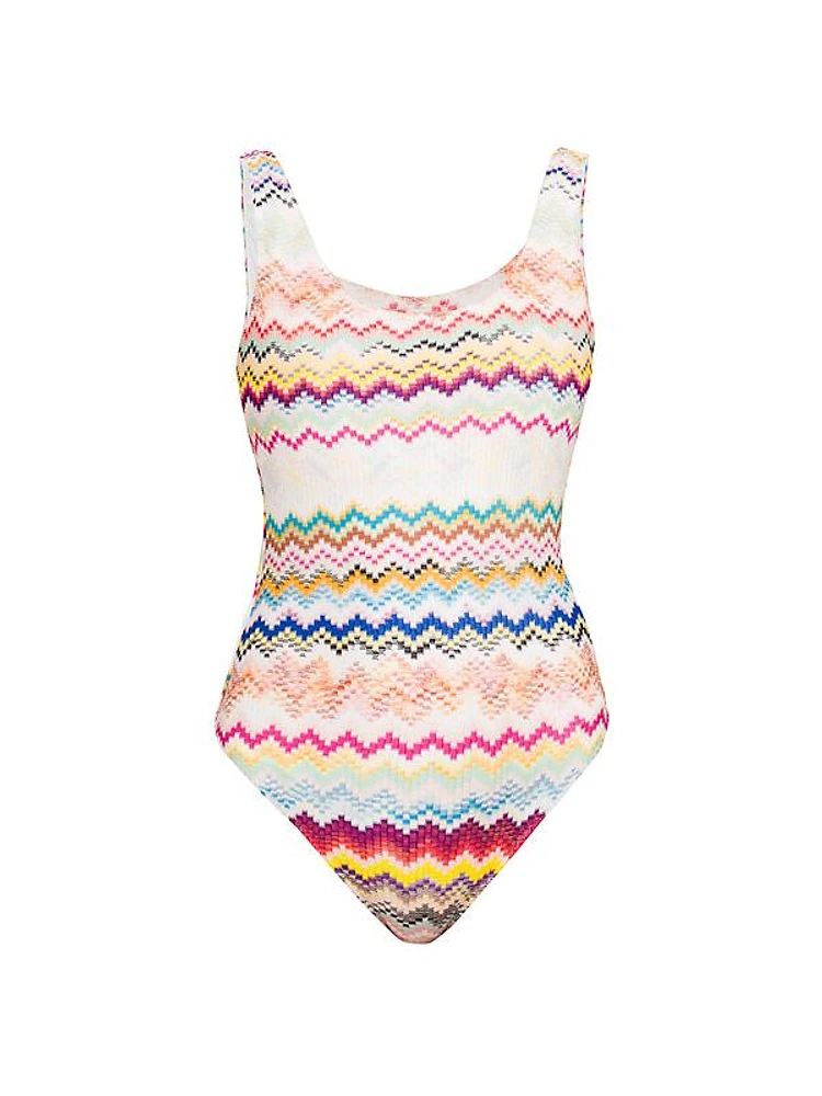 Chevron One-Piece Swimsuit