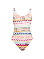 Chevron One-Piece Swimsuit