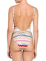 Chevron One-Piece Swimsuit