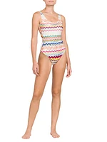 Chevron One-Piece Swimsuit