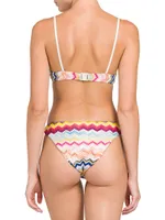 2-Piece Chevron Balconette Bikini Set