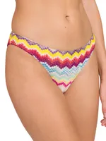 2-Piece Chevron Balconette Bikini Set