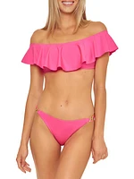 Monaco Ruffle Bandeau Bikini Top