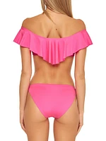 Monaco Ruffle Bandeau Bikini Top