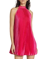 Amour Sleeveless Pleated Minidress