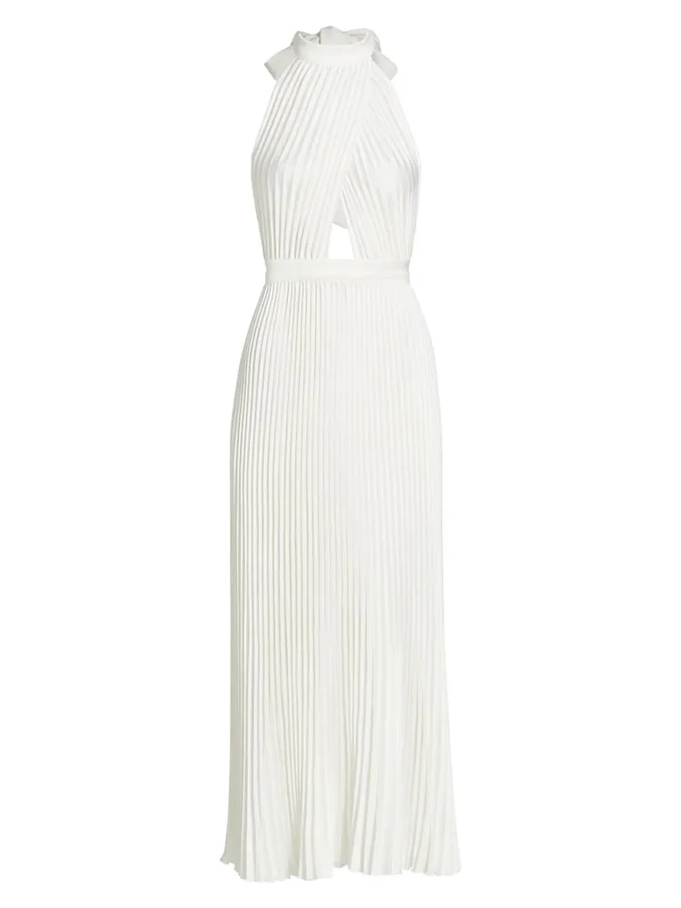 Renaissance Sleeveless Pleated Gown