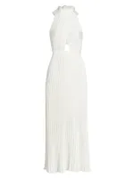 Renaissance Sleeveless Pleated Gown