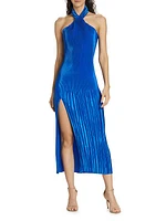 Soiree Sleeveless Pleated Gown