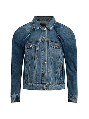 Brody Mutton-Sleeve Denim Jacket