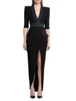 Signature Eye Of Horus Asymmetric Gown