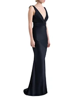 Signature Beloved Sleeveless Satin Gown