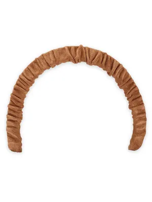 Ruched Suede Headband