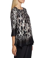 Running Wild Print Party Top