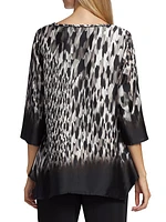 Running Wild Print Party Top