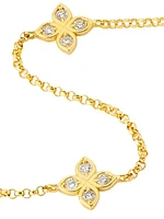 Love By The Yard 18K Yellow Gold & 0.13 TCW Diamond Bracelet