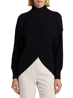 Cross-Front Cashmere Sweater