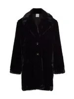 Noir Faux Fur Coat