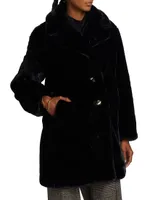 Noir Faux Fur Coat