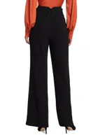 Belted Wide-Leg Trousers