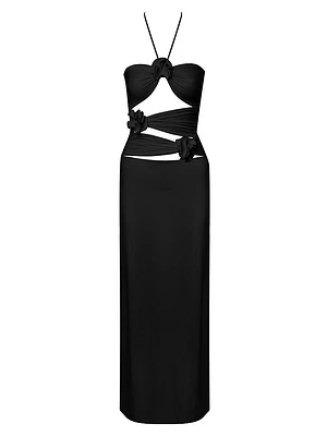 Veranera Cut-Out Halter Maxi Dress