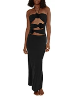 Veranera Cut-Out Halter Maxi Dress