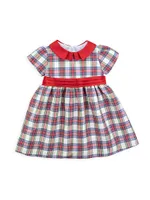 Little Girl's Plaid Taffeta Dress