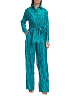 Signature Tie Front Jumpsuit