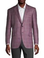 Plaid Wool-Blend Sport Coat