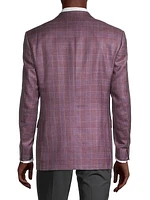 Plaid Wool-Blend Sport Coat