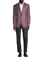 Plaid Wool-Blend Sport Coat