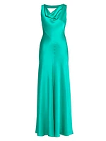 Satin Sleeveless Gown