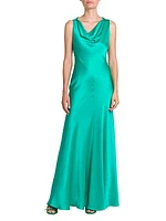 Satin Sleeveless Gown