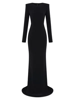 Forte Floor-Length Jersey Gown