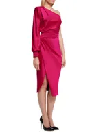 I Got You Satin Midi-Dress