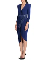 Essex Jersey Wrap Midi-Dress