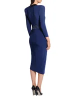 Essex Jersey Wrap Midi-Dress