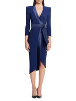 Essex Jersey Wrap Midi-Dress