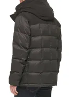 Quilted Flannel Puffer Parka