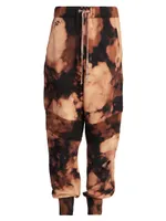 Burn Effect Drawstring Sweatpants