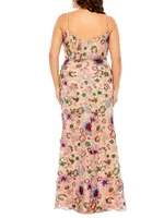 Fabulouss Floral Embroidered Gown