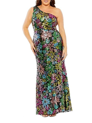 Fabulouss Floral Sequin Gown