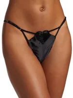 Heart Stretch-Silk V-String