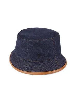 Denim-Style Bucket Hat