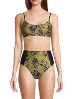 Kaia Palm Bralette Bikini Top