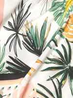 Daisy Side-Tie Mixed Palm Shorts